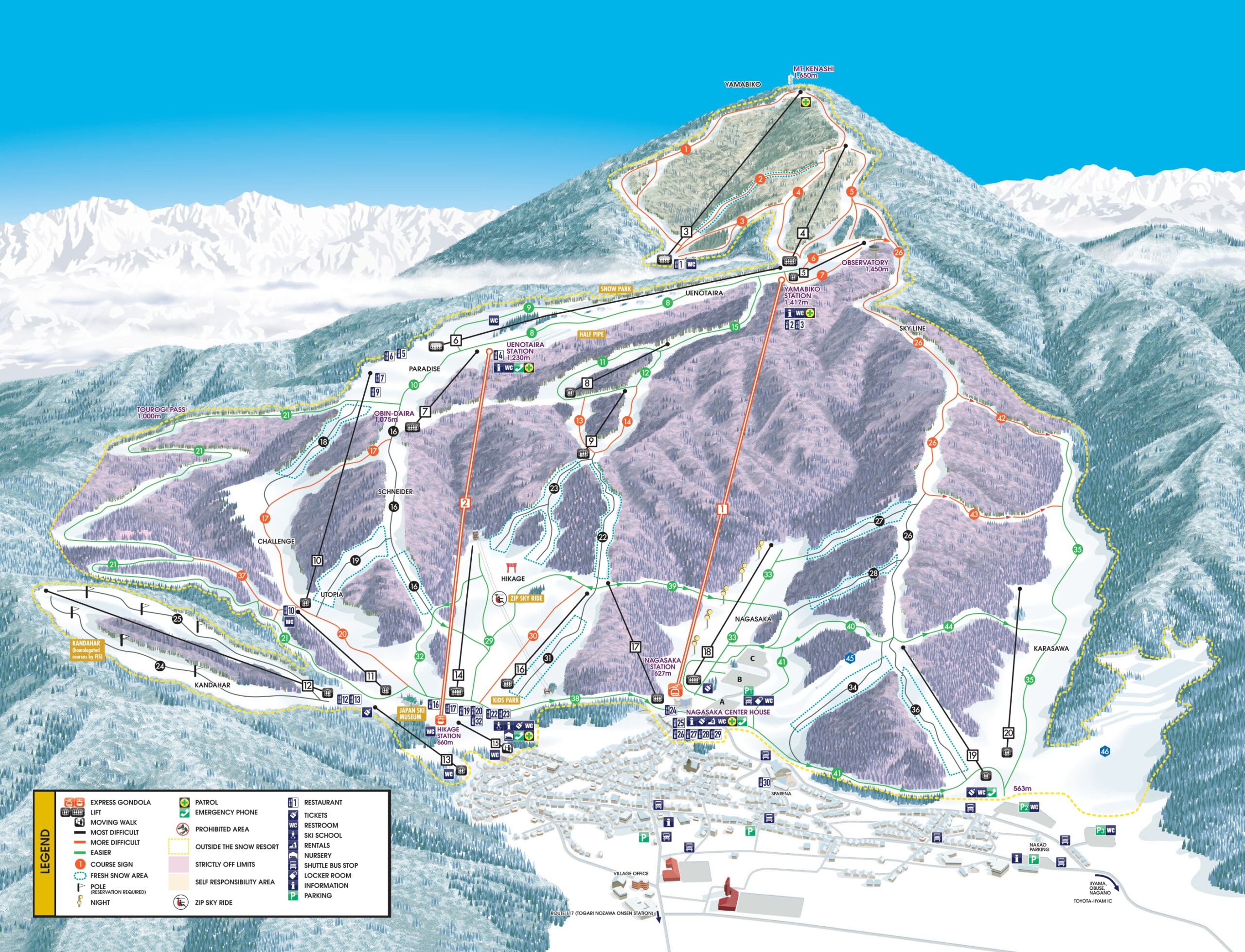 Ski resort info